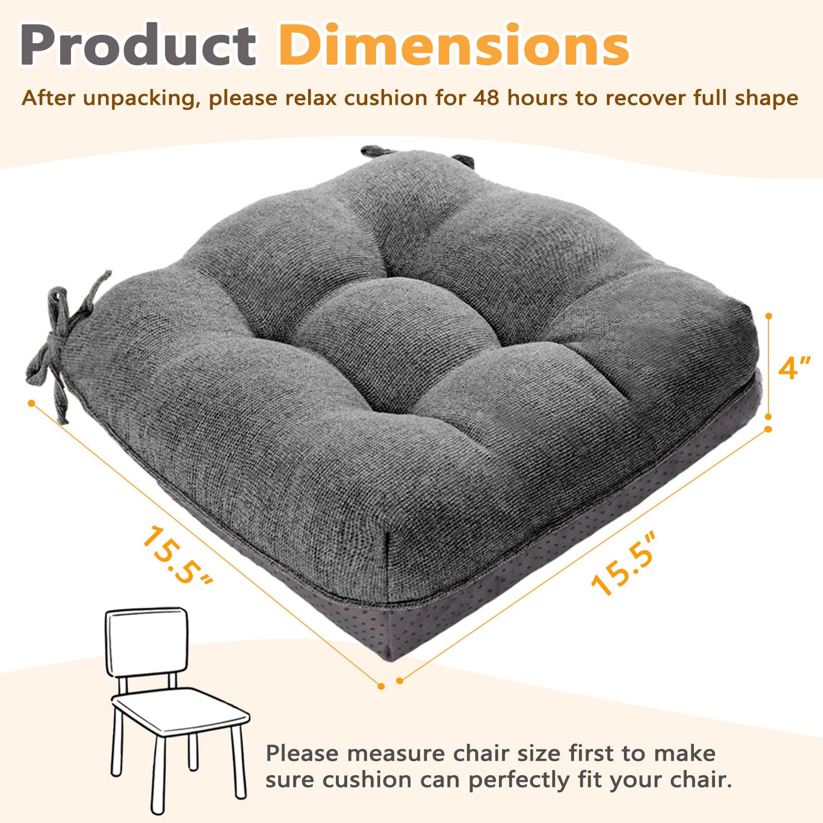 Magic Elephant shredded memory foam provides ergonomic support during meals.