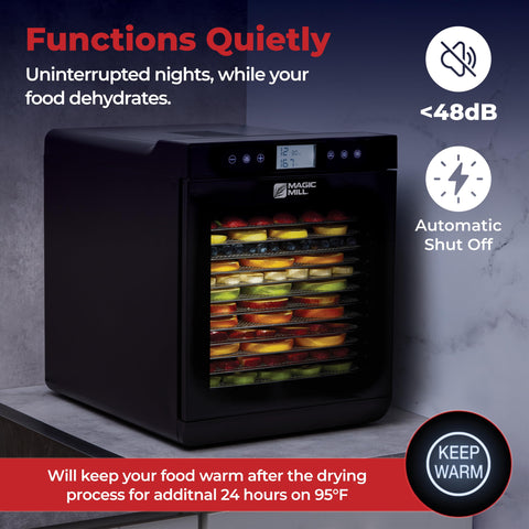Magic Mill 800W unit delivers fast, quiet dehydration
