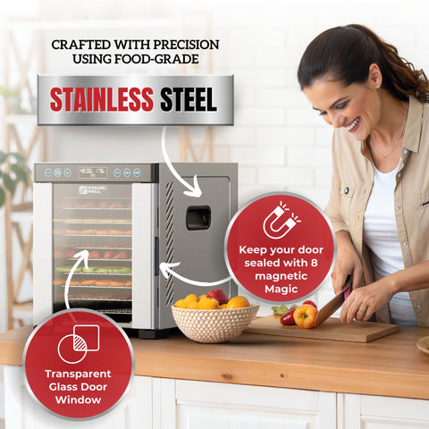 Fruit leather sheet tray included with the Magic Mill Pro.