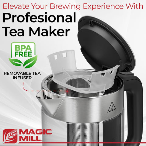 Magic Mill Pro kettle in a sleek design suited to modern kitchens.