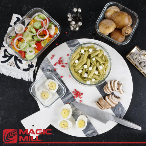 Magic Mill rectangle 12oz borosilicate container ideal for snacks