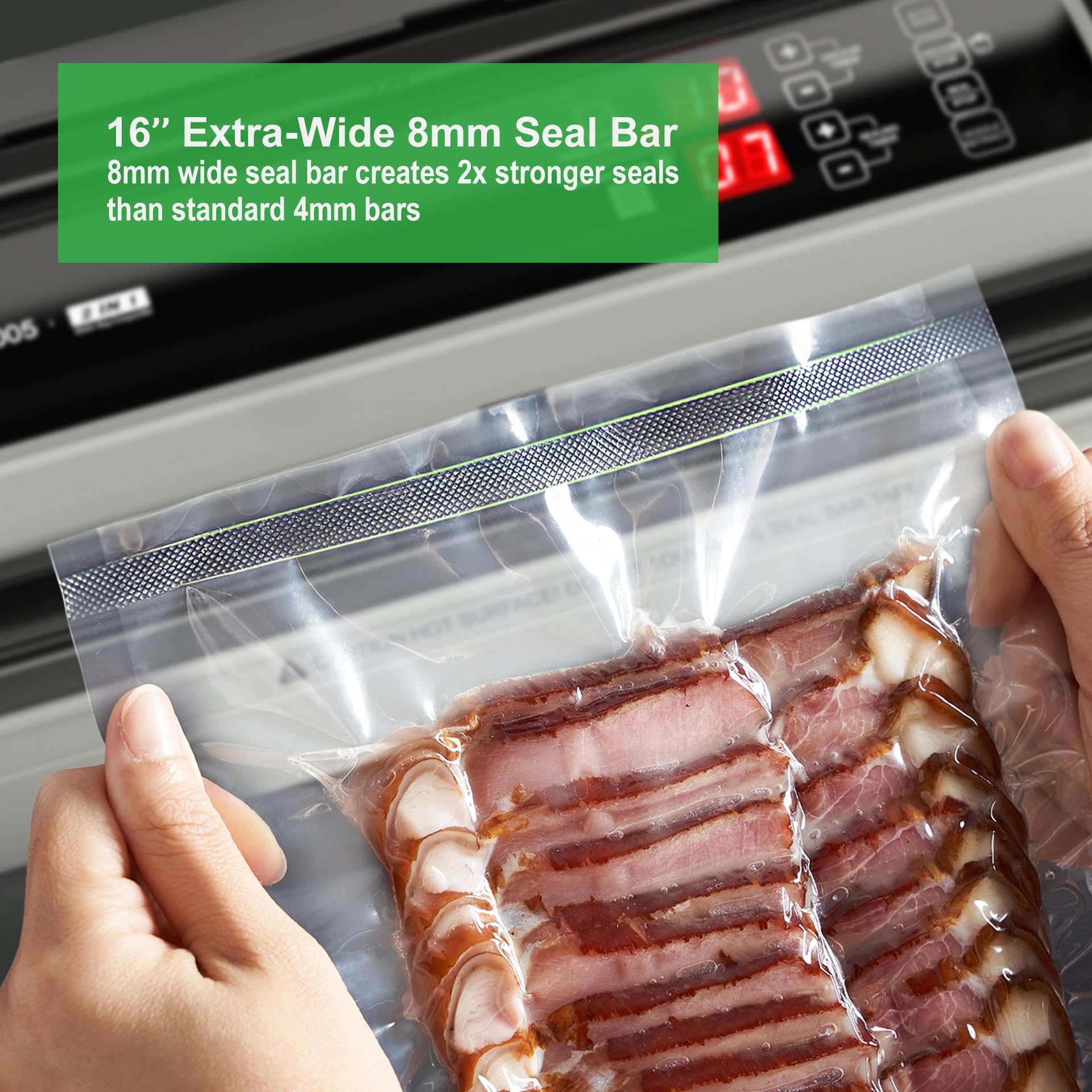 MAGIC SEAL MS4005 air inflated function cushions delicate items during sealing.
