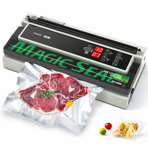 MAGIC SEAL MS4005 sixteen-inch bar seals a large bag for bulk storage.