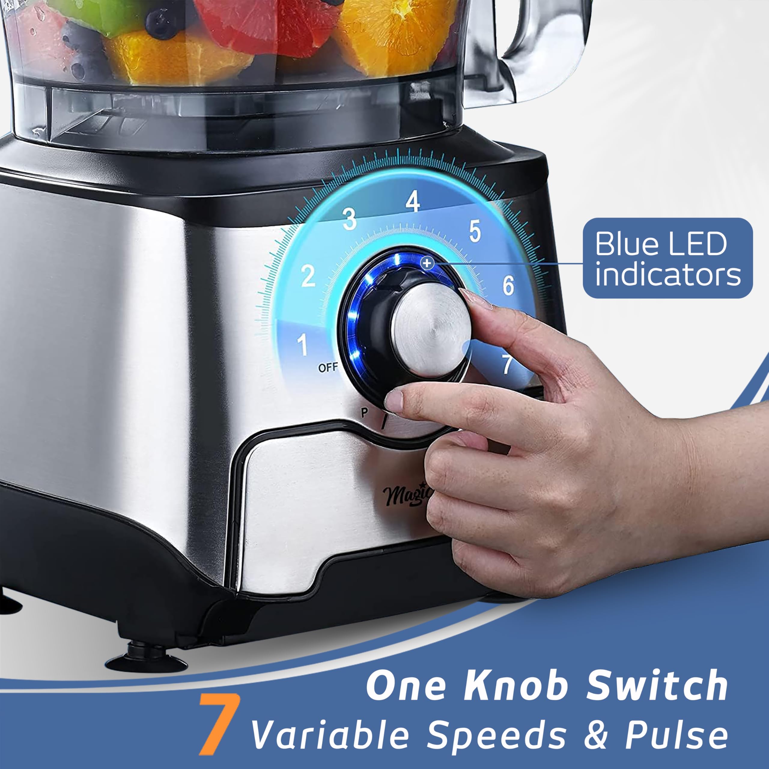 Magiccos enhanced drive shaft powers through tougher ingredients smoothly.