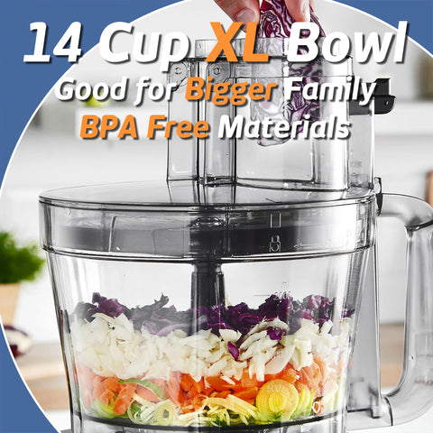 Magiccos XL work bowl 14-cup for large batches and meals.