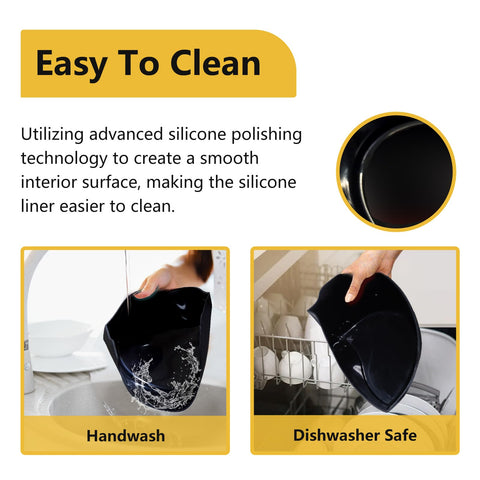 Magikichen BPA-free silicone liner safe, durable, reduces disposable waste
