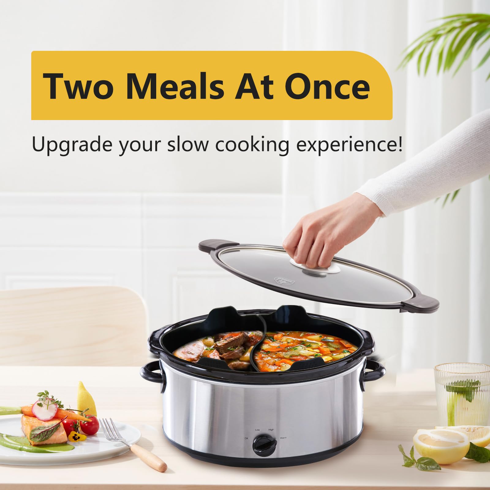 Magikichen dishwasher-safe liner; easy to rinse or dishwasher-clean for quick cleanup after cooking.