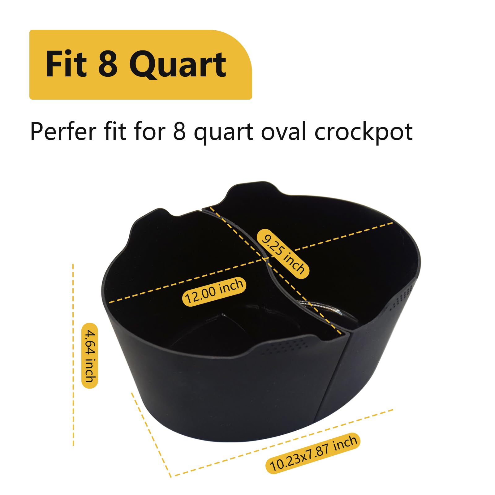 Magikichen divider insert for slow cookers enables two dishes at once