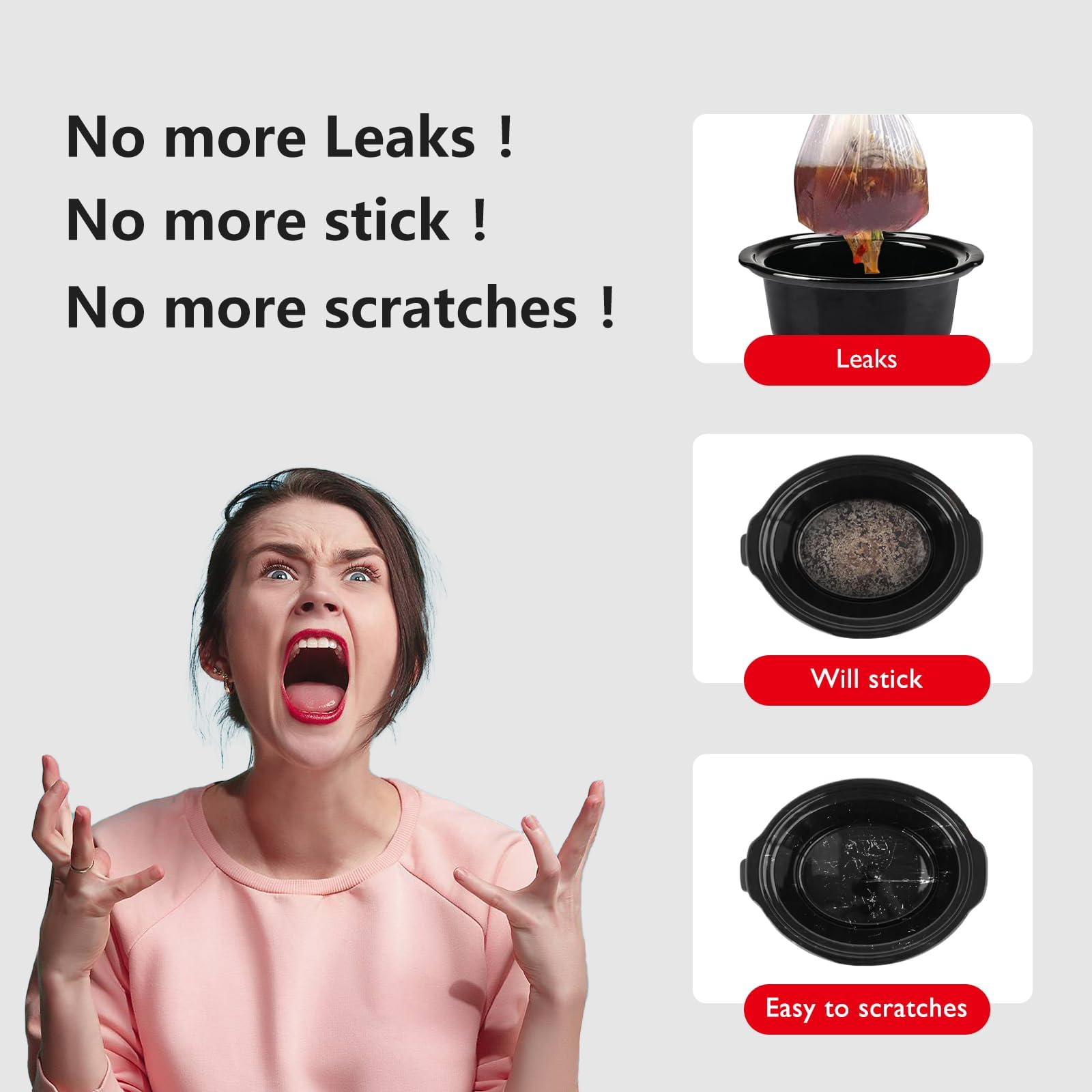 Magikichen eco-friendly reusable liner cuts disposable waste.