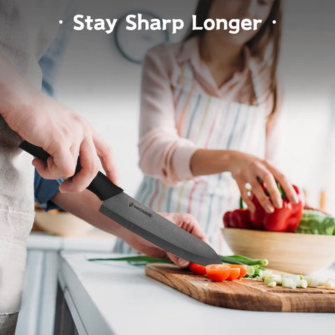 Magiware 4-inch paring knife blade ideal for trimming fruits and vegetables.