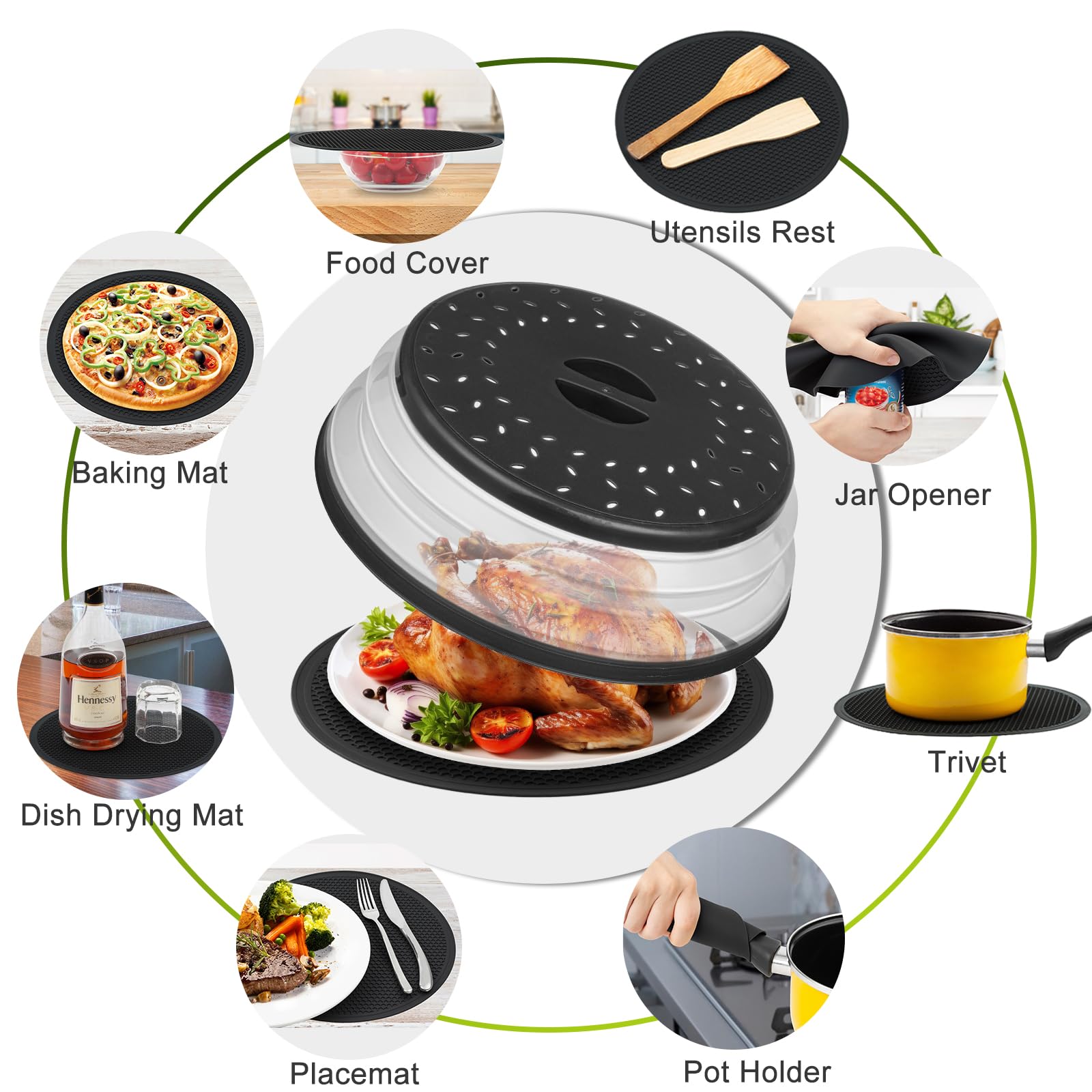 MAGJIUKE large microwave splatter guard suitable for 25L+ ovens.