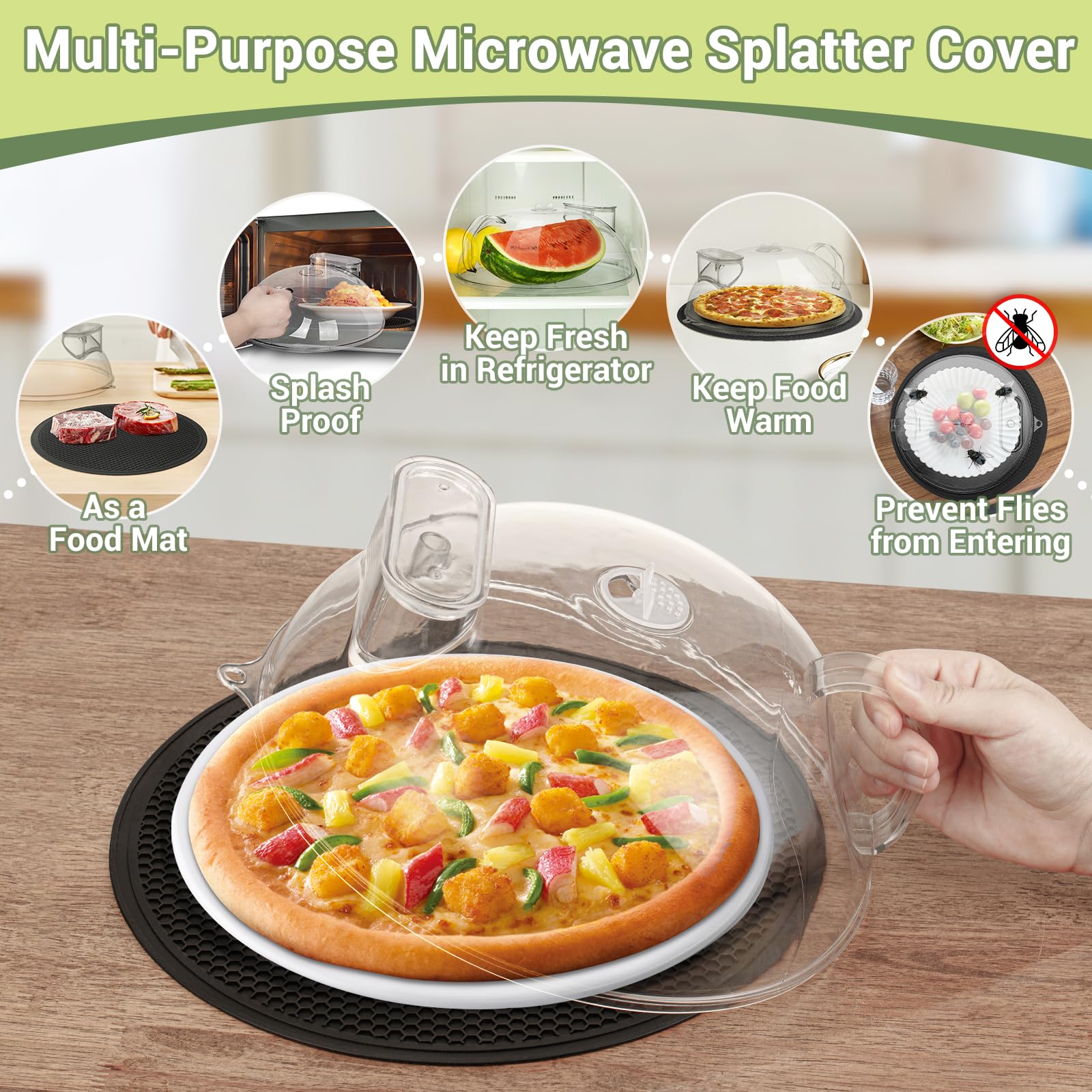 MAGJIUKE lid for fridge veggies doubles as fresh-keeping cover for produce