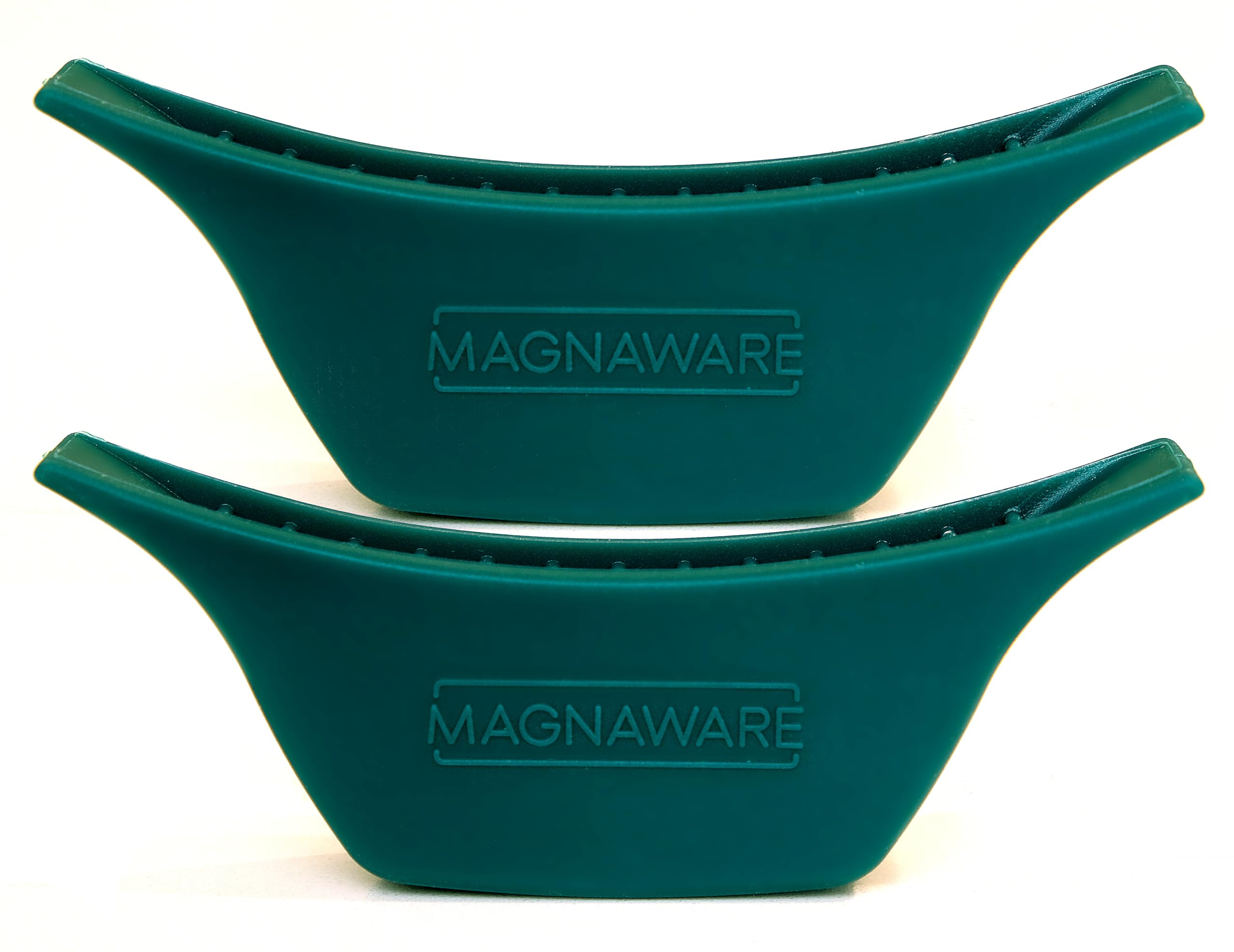 Magnaware silicone handle covers for oval and round Dutch ovens and stockpots providing heat protection