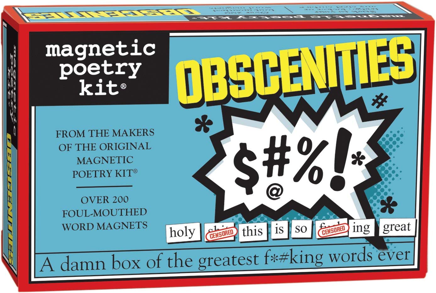 Magnetic Poetry Obscenities Kit fridge words tiles for bold messages and playful poetry