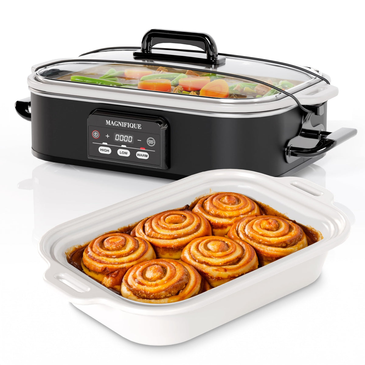Magnifique 4qt casserole with oven-safe pot for versatile weeknight meals