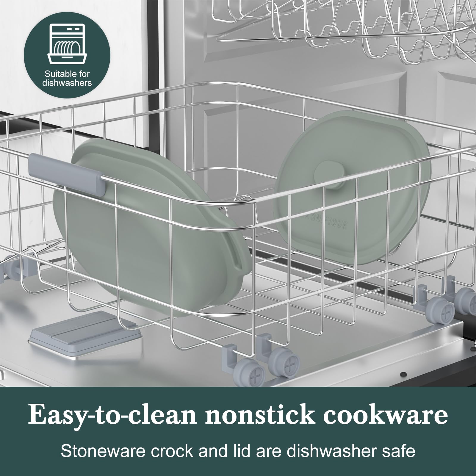 Magnifique ceramic nonstick liner offering easy-release cooking surfaces