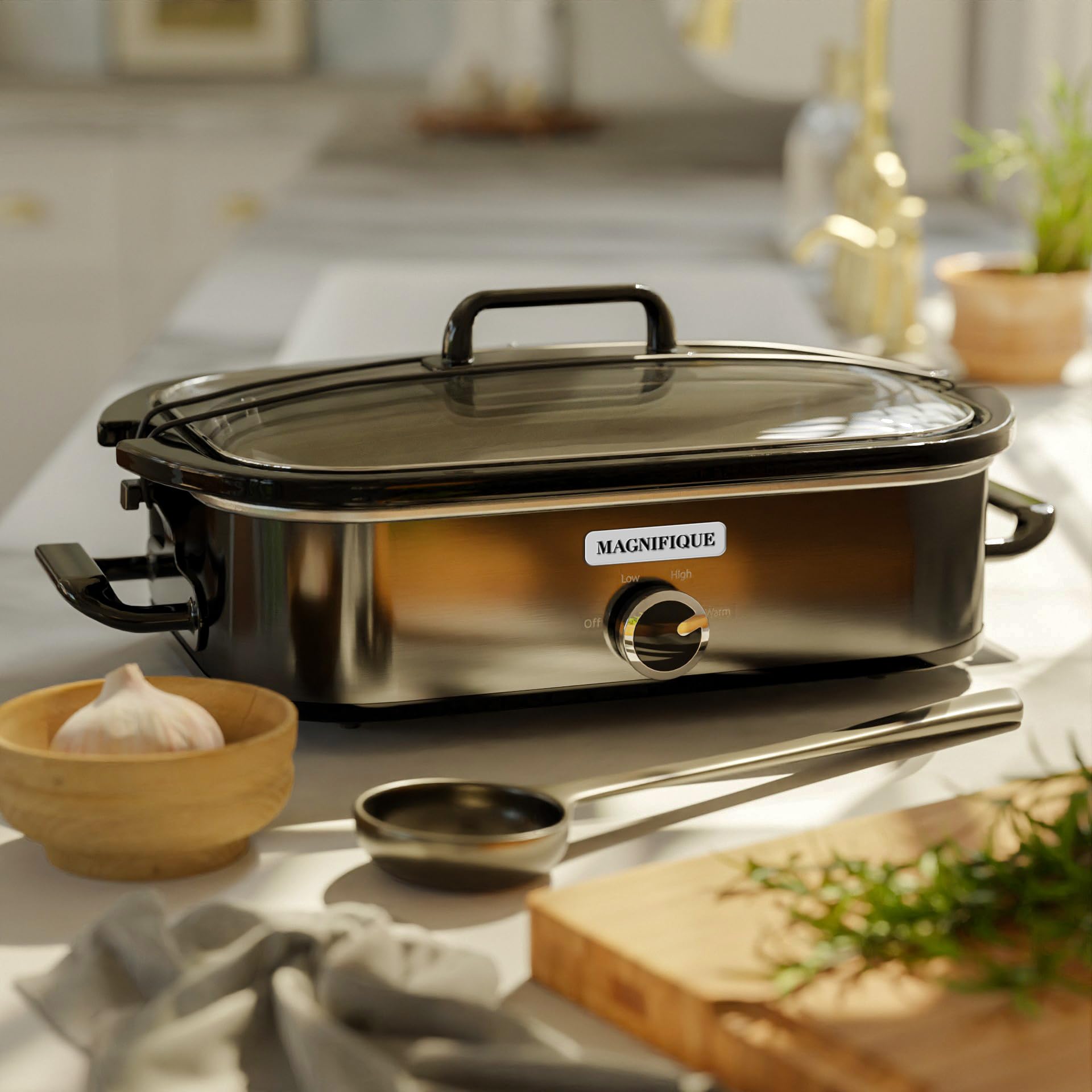 Magnifique Experience Delight removable ceramic pot for easy serving and cleanup