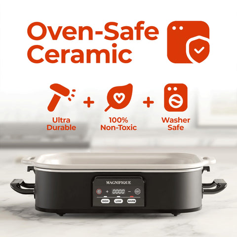 Magnifique premium ceramic bakeware with durable, easy-to-clean surfaces for daily use