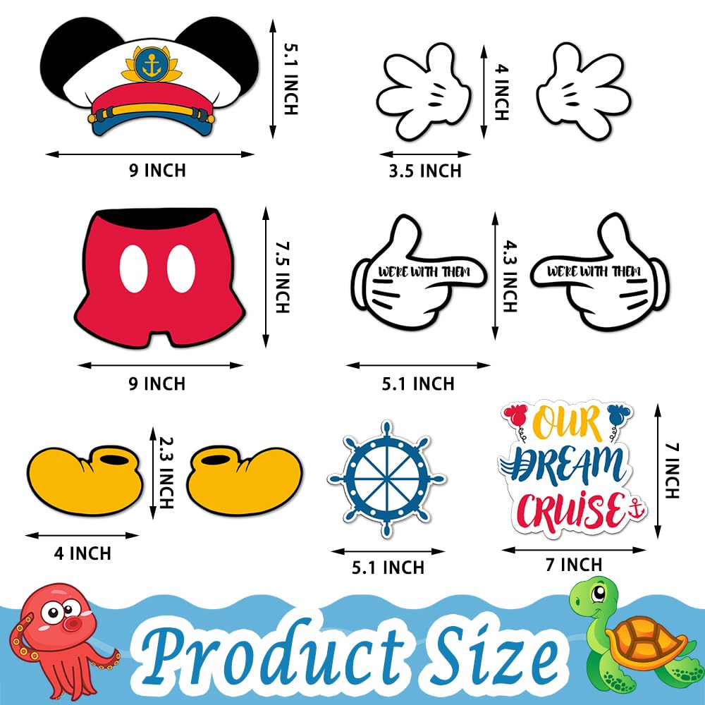 Magopera 10-pcs cruise door magnet set helps identify your cabin.