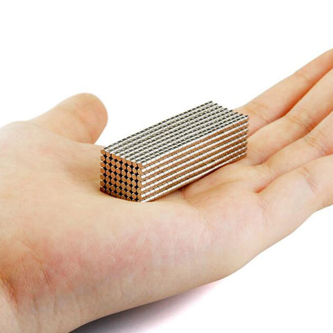 Magpross 2x2mm magnet pack side view for crafts and storage