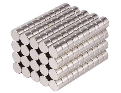 magpross close-up of 8x4mm round magnet with smooth edge