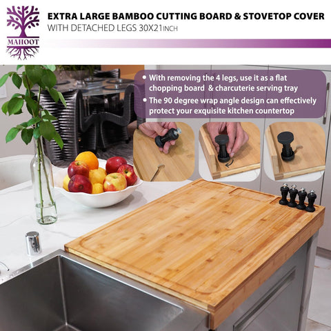 MAHOOT natural bamboo texture emphasizing durable, warp-resistant design
