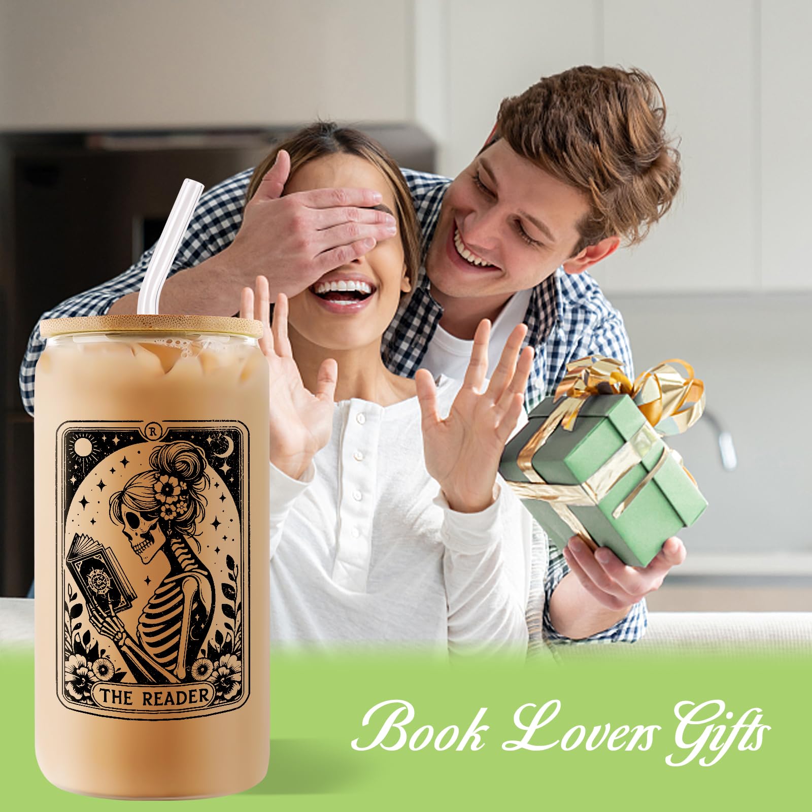 Mahrokh bamboo lid and glass straw reduce waste and reuse.