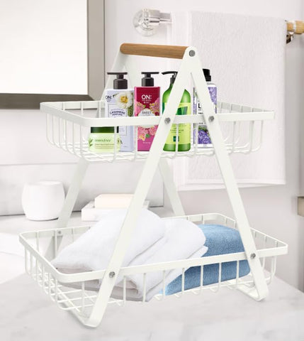 mahueeol white kitchen decor basket adds modern style to any countertop
