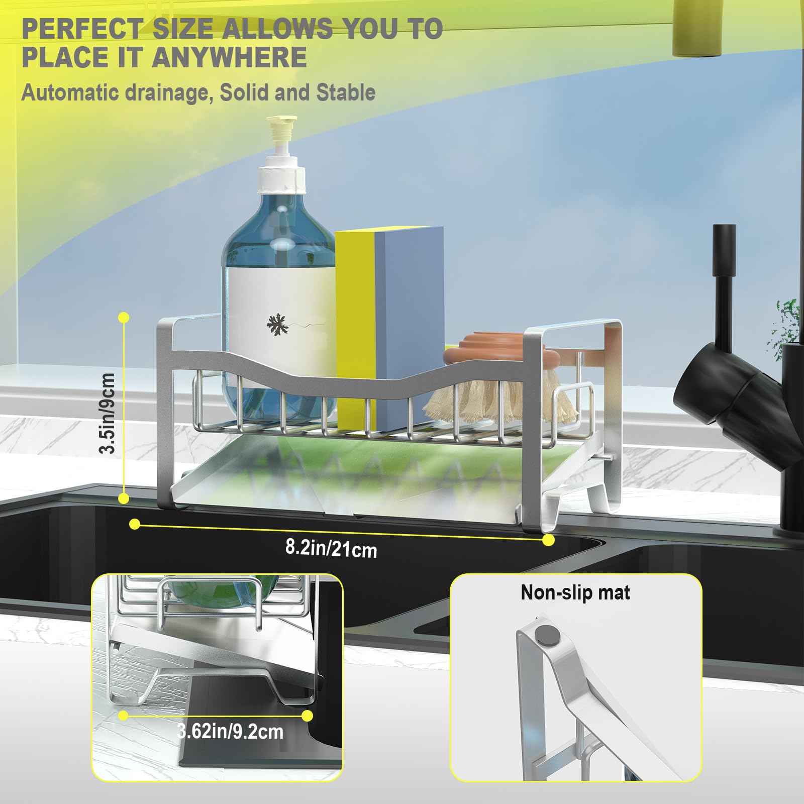 Maifan hollow drain design speeds moisture evaporation for clean items.