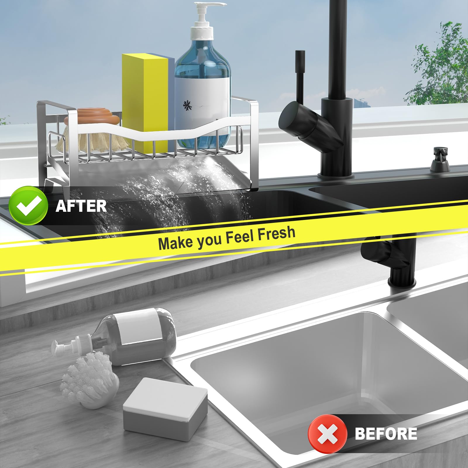 Maifan rust proof durable rack ready to use on any counter.