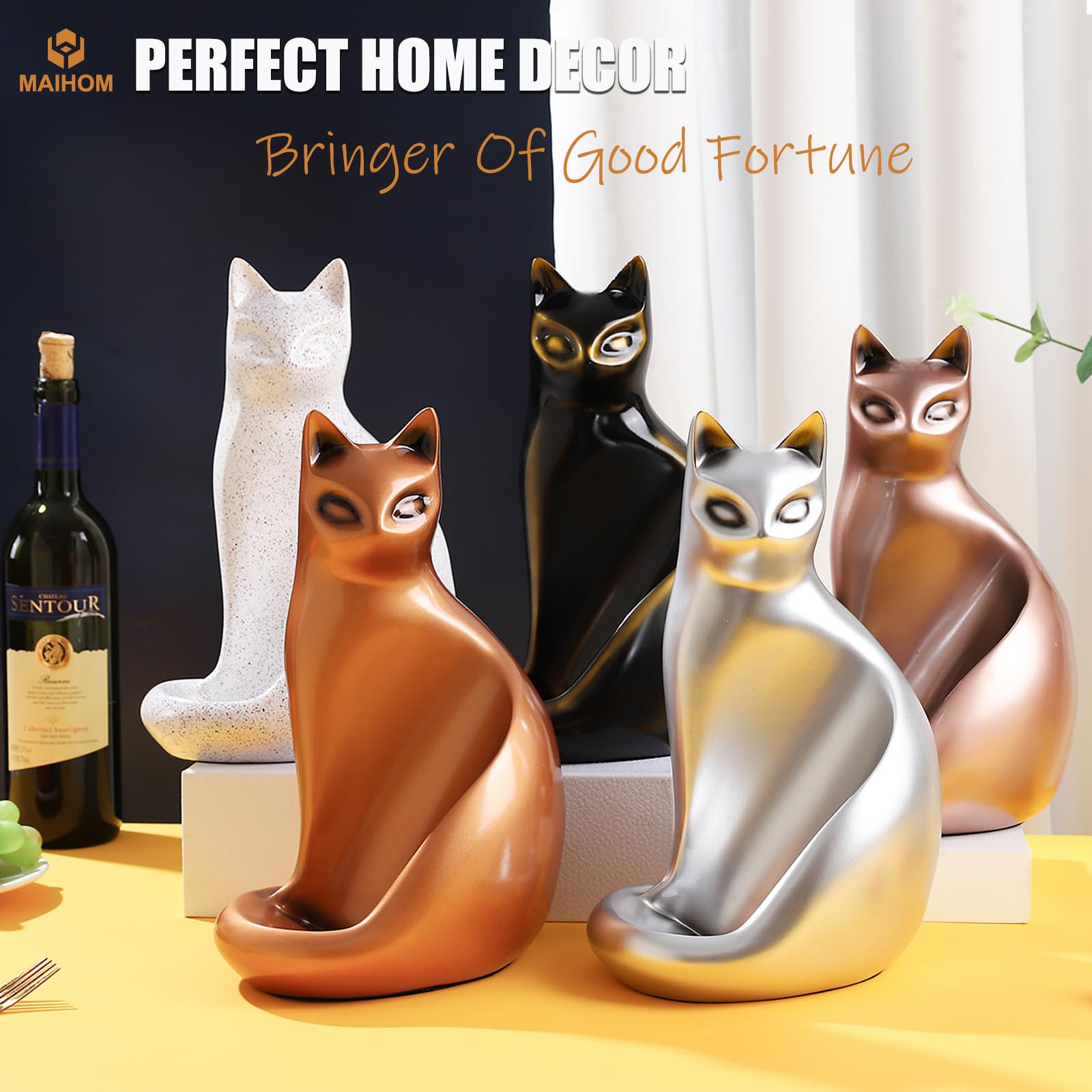 MAIHOM cat wine rack gift-ready packaging suits wine lovers.