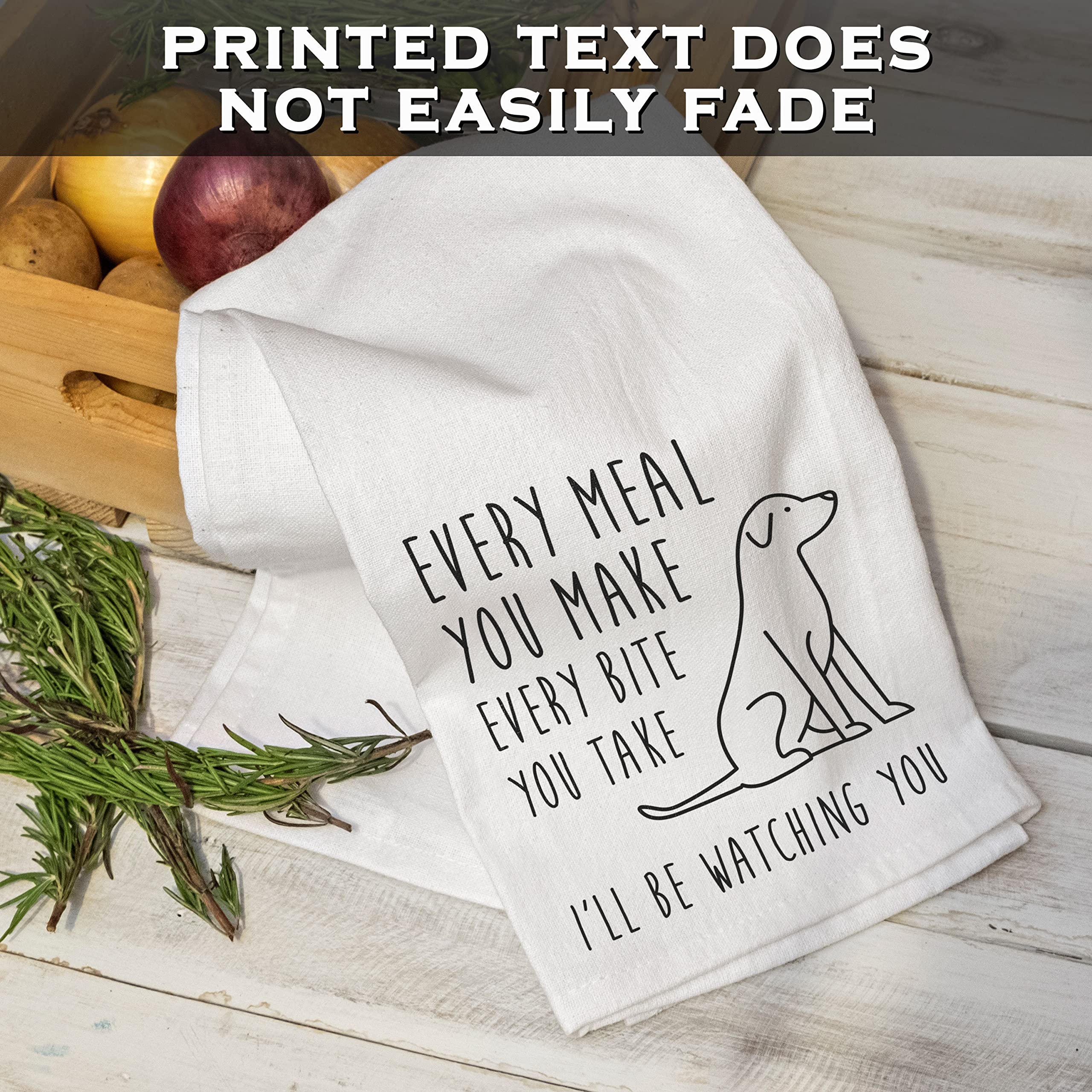 MAINEVENT 100% cotton kitchen towel offers soft, absorbent daily use.