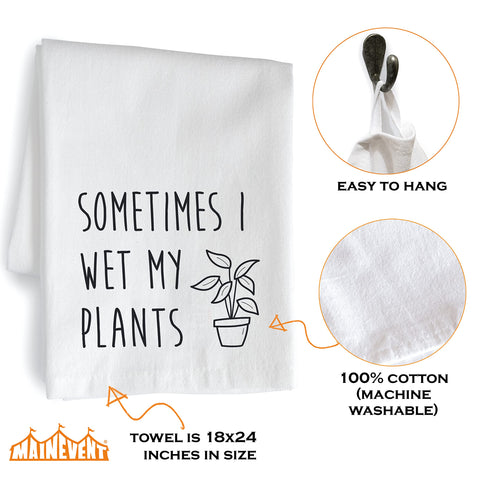 MAINEVENT Absorbent cotton kitchen towel soaks spills quickly.