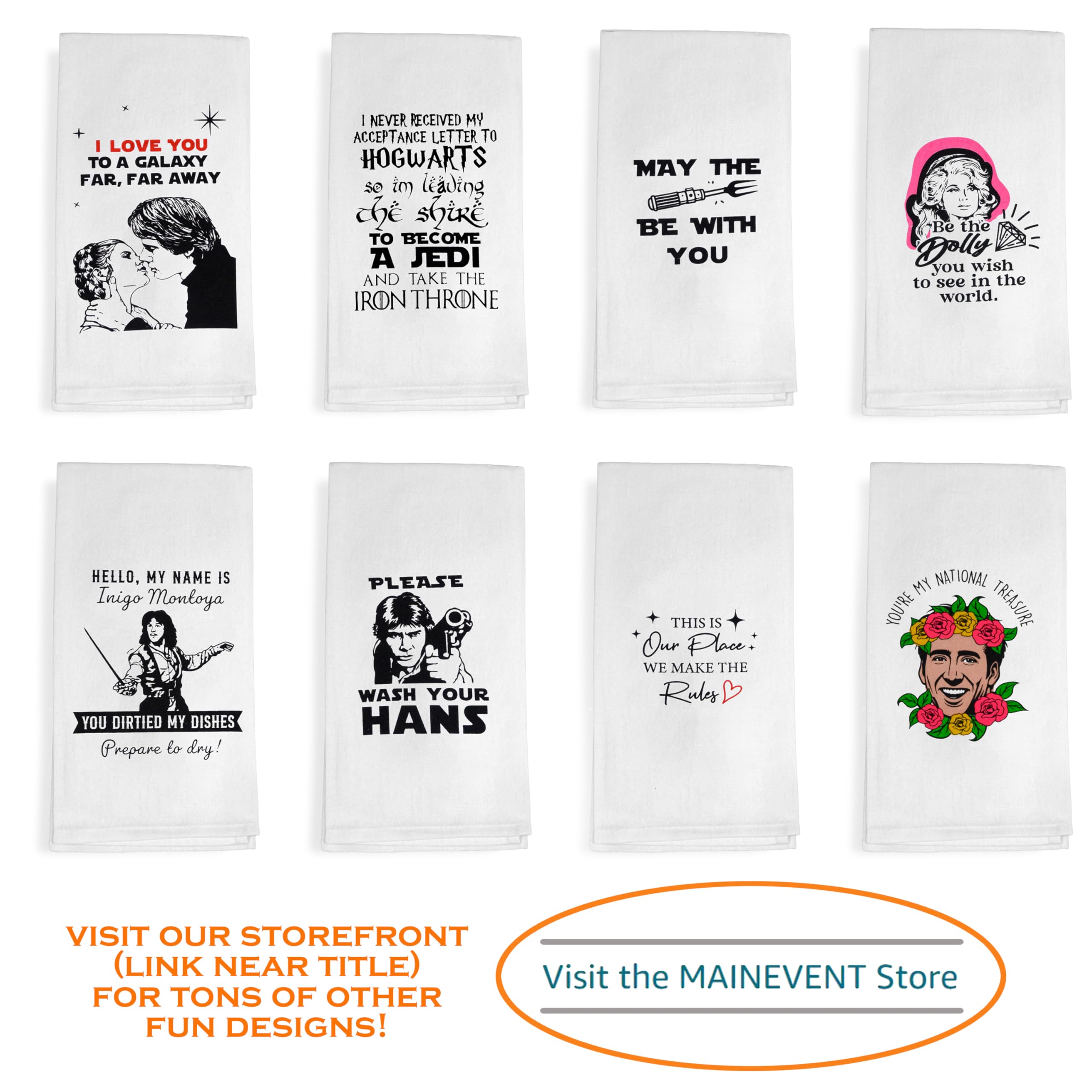 MAINEVENT Colorful graphic design on towel brightens daily dish-drying routines.