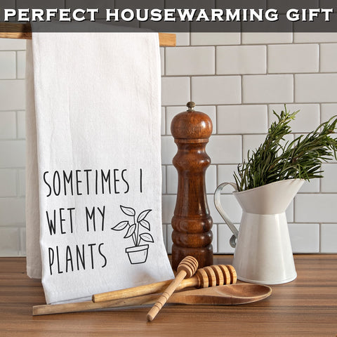 MAINEVENT Plant Lady Gift kitchen towel ideal for plant lovers and gifts.