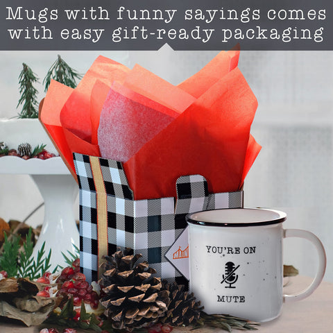 MAINEVENT You're On Mute Mug front quote to spark smiles