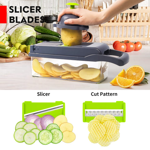 MAIPOR Large 1-2L container catches chopped ingredients neatly.