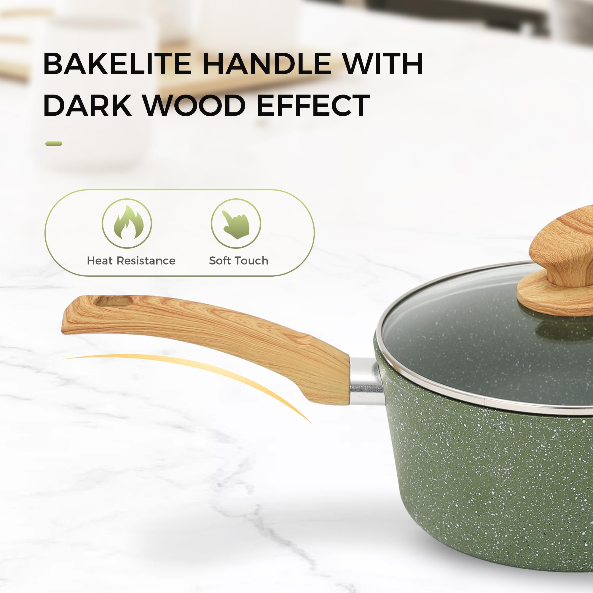 MAISON ARTS green granite-coated interior for smooth release and easy cleanup