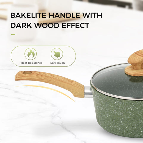 MAISON ARTS green granite-coated interior for smooth release and easy cleanup