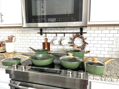 MAISON ARTS 9-75 inch fry pan with granite non-stick for quick, even heating