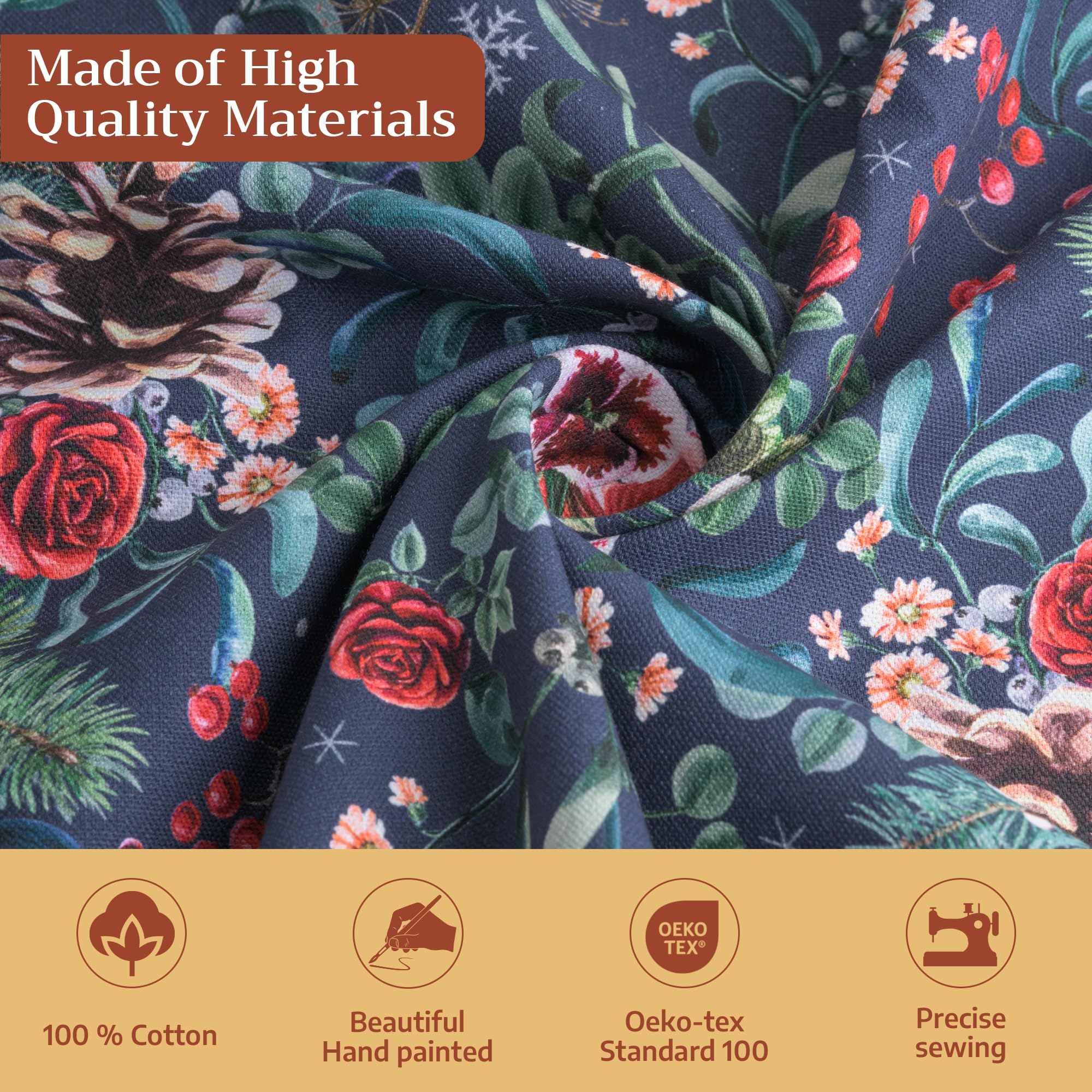 Maison d'Hermine 100% cotton tablecloth suitable for everyday use