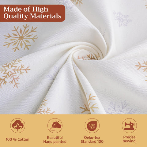 Maison d' Hermine 100% cotton fabric, soft and reusable for holidays.
