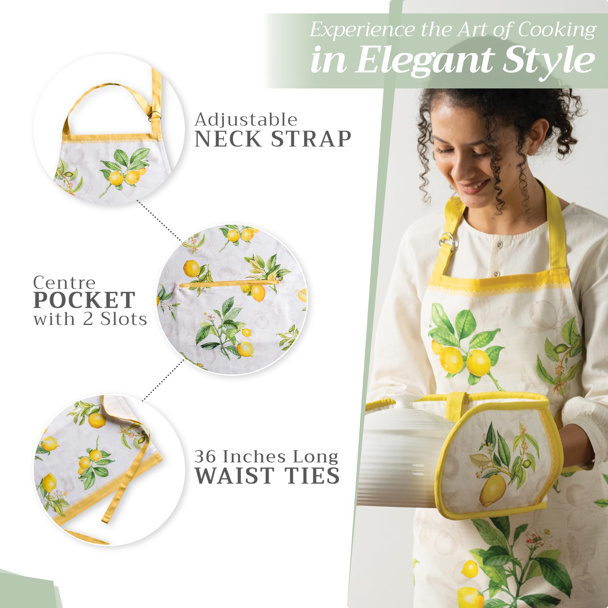 Maison d'Hermine front-pocket convenience; quick access to tools and recipe cards.