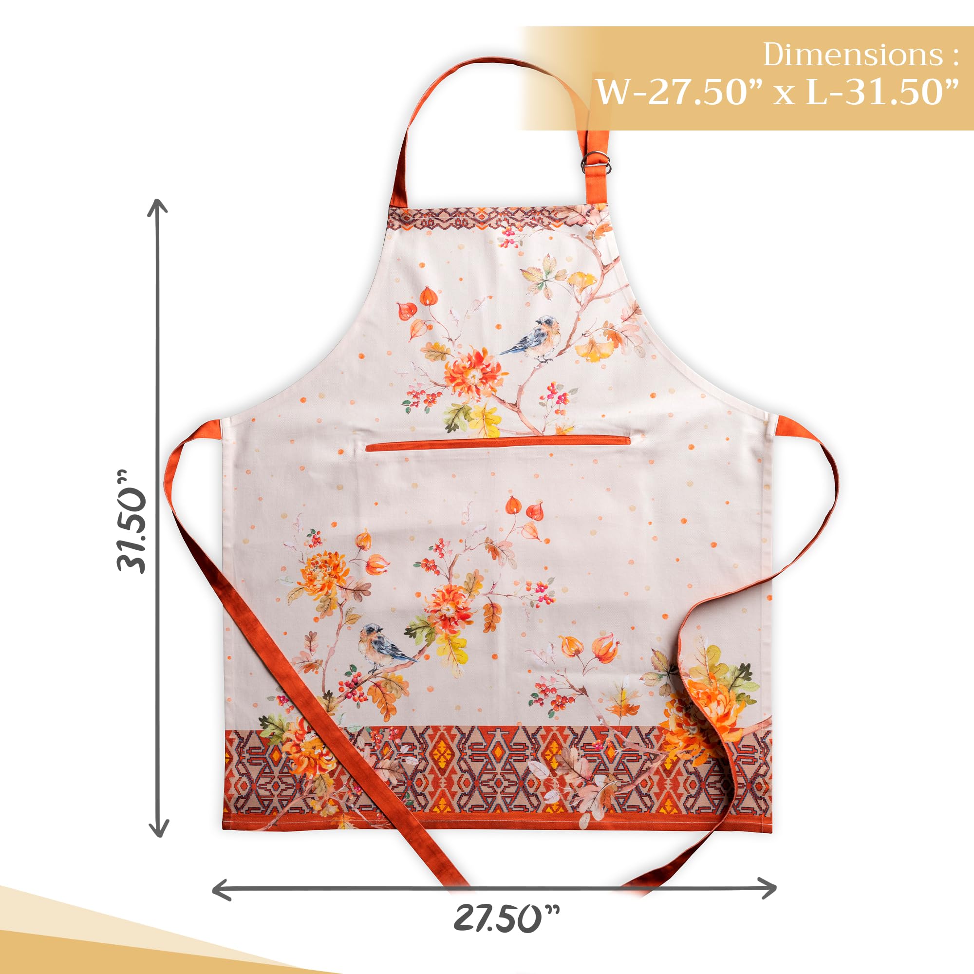 Maison d' Hermine long ties apron suitable for versatile wrapping