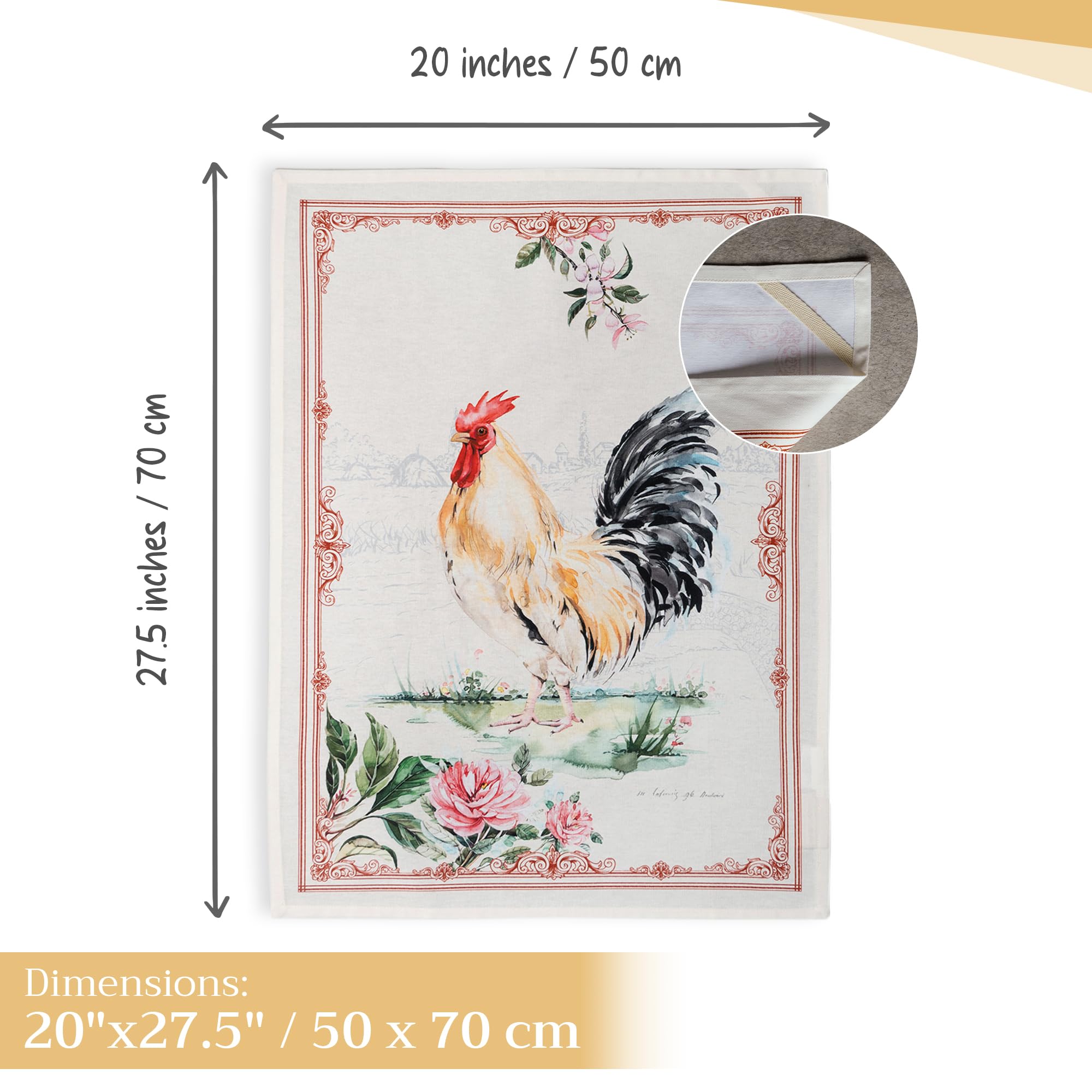 Maison d' Hermine Campagne towel for picnics and rustic gatherings