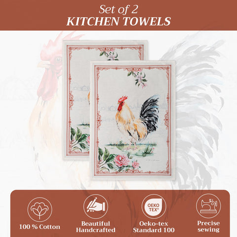 Maison d' Hermine Campagne towel drying and wiping countertops with absorbent softness