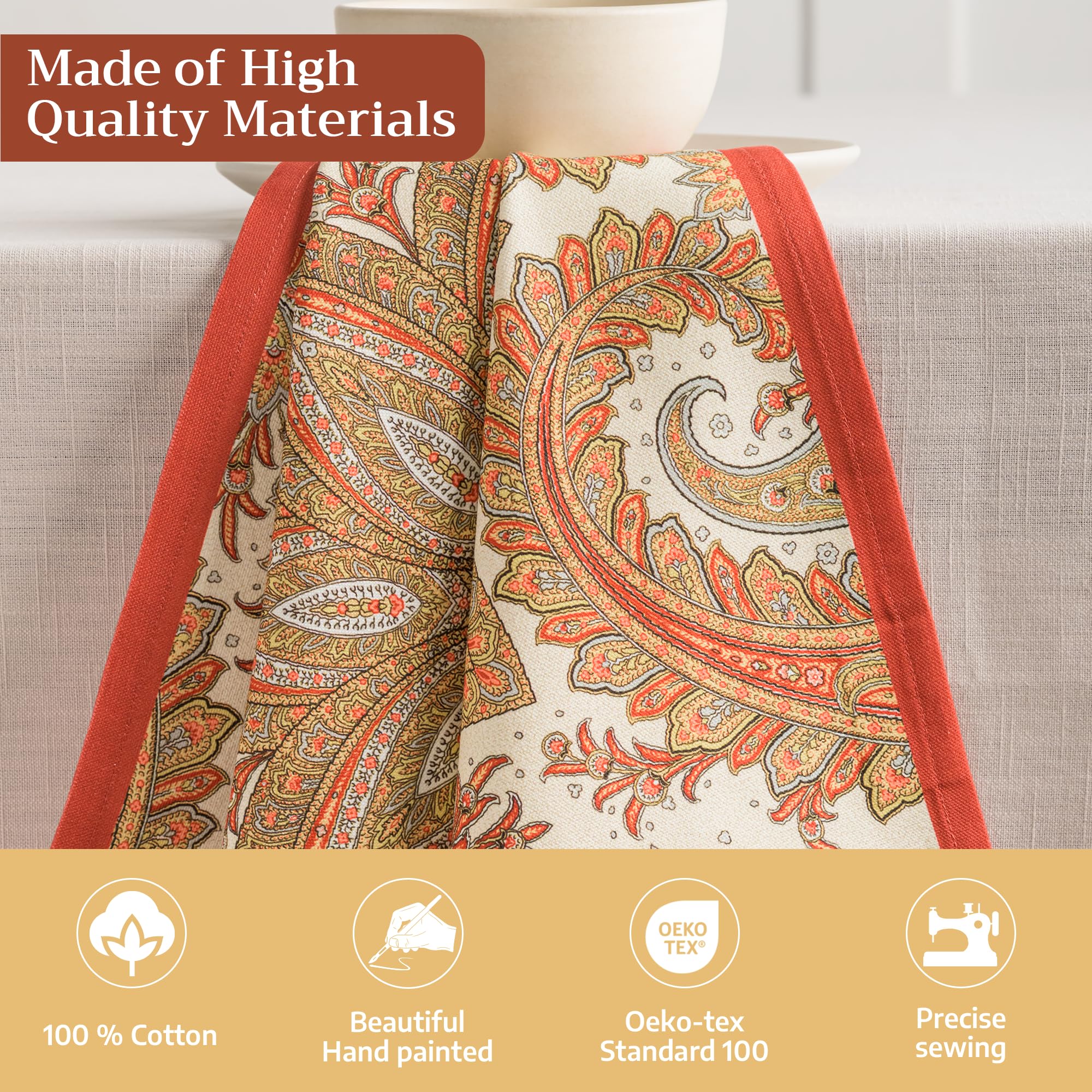 Maison d'Hermine European-inspired design elevates tables with refined visual appeal