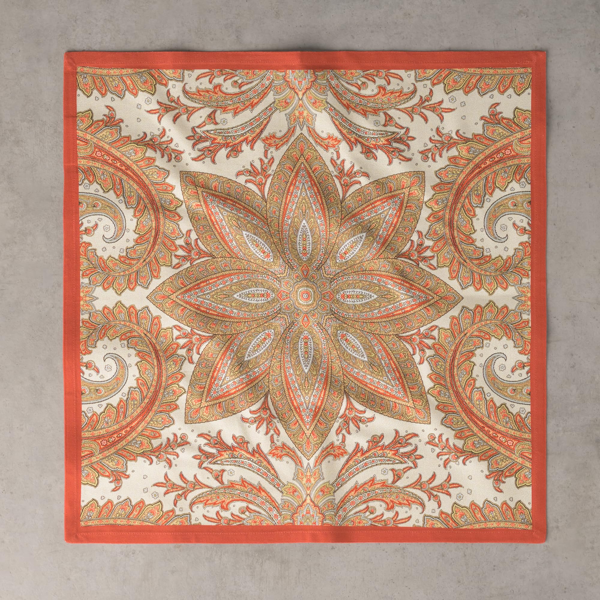 Maison d'Hermine holiday-ready napkins pair with linens for Thanksgiving and Christmas
