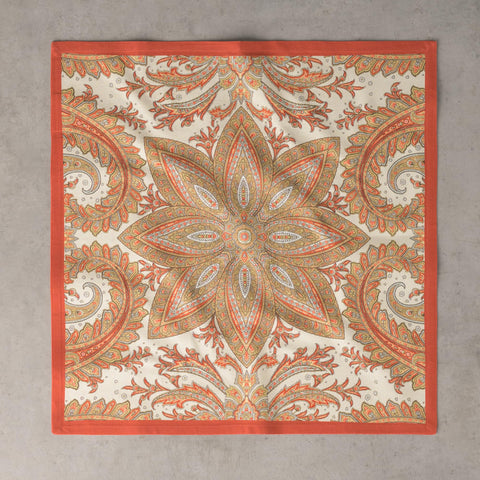 Maison d'Hermine holiday-ready napkins pair with linens for Thanksgiving and Christmas