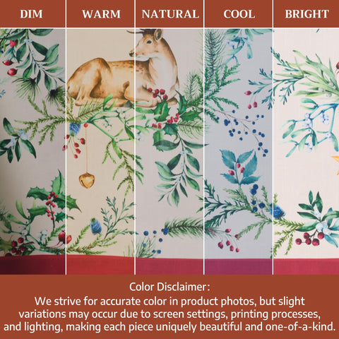 Maison d'Hermine Holly Time tablecloth paired with matching linens for fall decor.